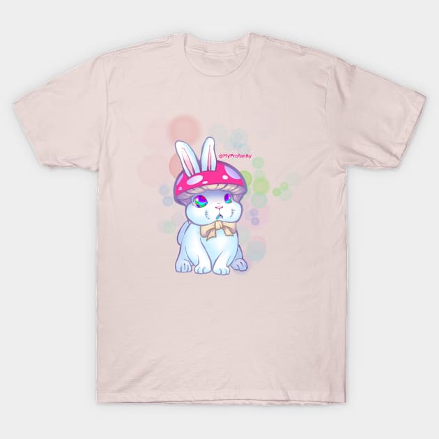 Mushroom Bunny T-Shirt by myprofanity